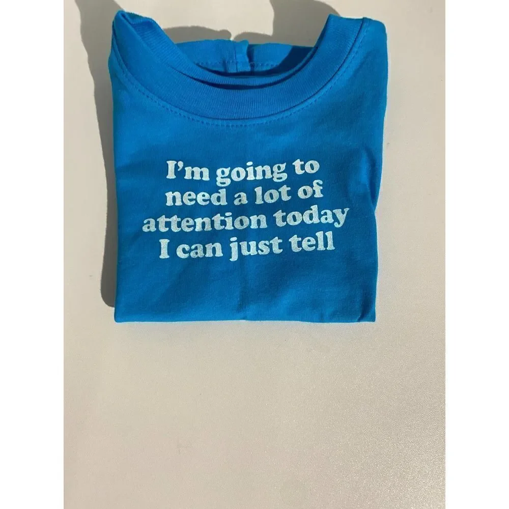 Doggie Apparel-- Two Blue Graphic T-Shirts for Dogs and Graphic Tote Set